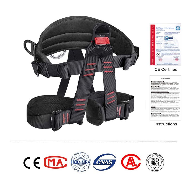 HeeJo Climbing, Safety Safe Seat Belt for Outdoor Tree Climbing, Outward Band Expanding Training Large Size,Climbing Gear