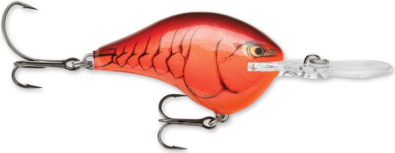 Rapala DT10DMN Dives-To Series Custom Ink Lure, Size 10, 2 1/4" Length, 6' Depth, 2# 4 Treble Hooks, Demon, per 1