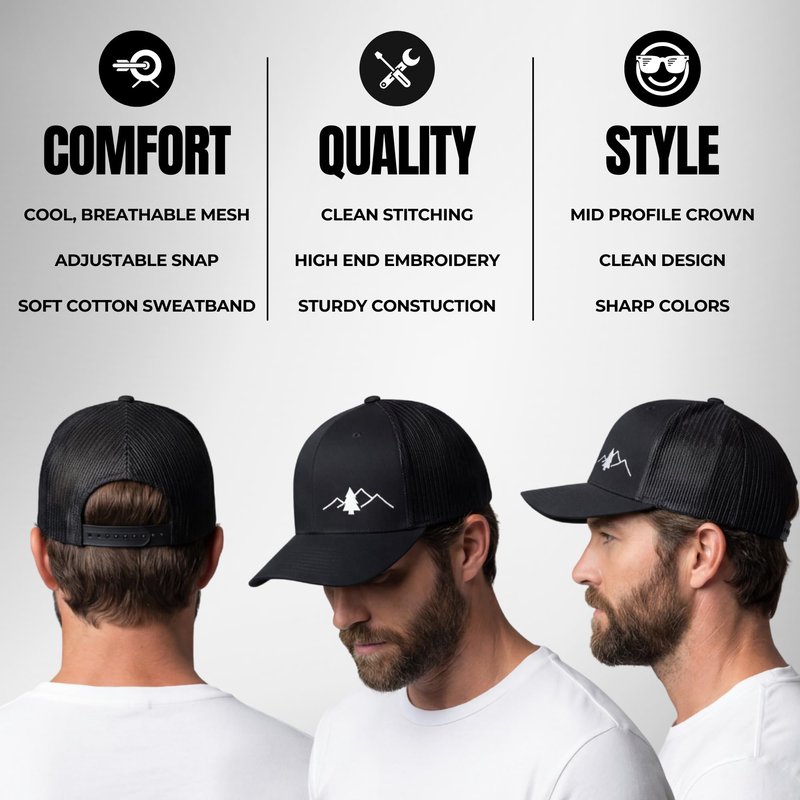 LINDO Trucker Hat [ The Great Outdoors: Silver/White ]