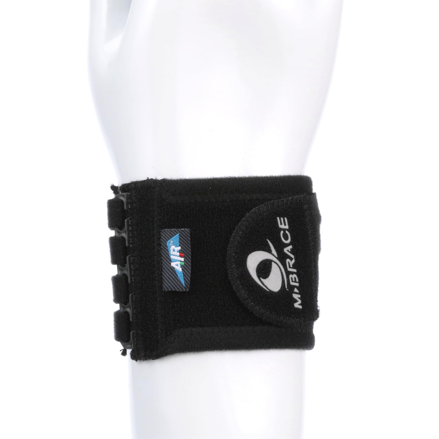 M-Brace AIR Wrist Support - for Light traumas and Minor Injuries of The Wrist, Use for Prevention of Injuries During Sports, Wrist Band Easily Adjustable for Perfect Tension, Black, Regular