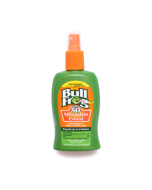 Bullfrog Mosquito Coast Bug Spray Insect Repellent + Sunscreen SPF 50, Pump Spray 4.7 Fl Oz