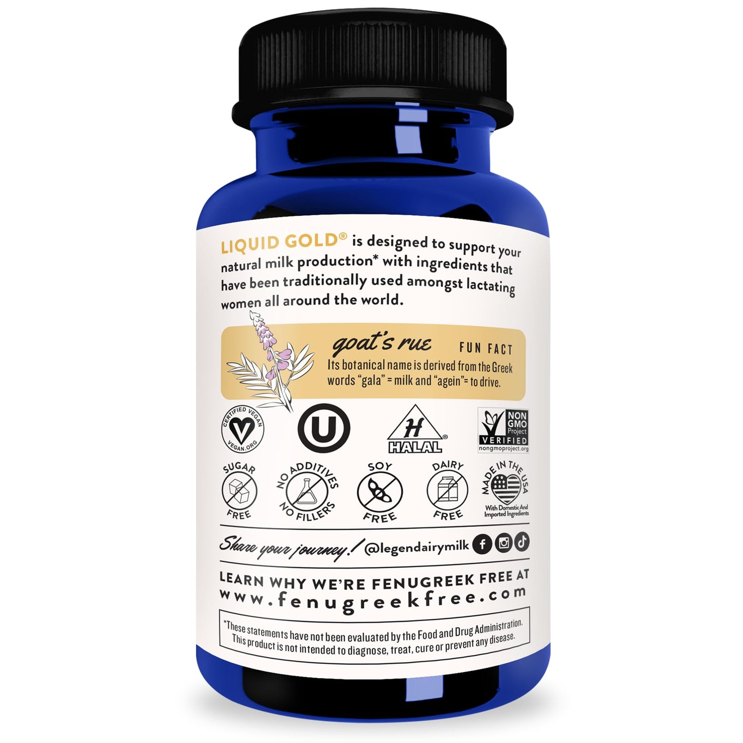 Legendairy Milk Liquid Gold Lactation Support | Lactation Supplement with Organic Goats Rue, Milk Thistle, Shatavari, Fennel, Alfalfa & Anise | Breastfeeding Supplements, 1 Pack