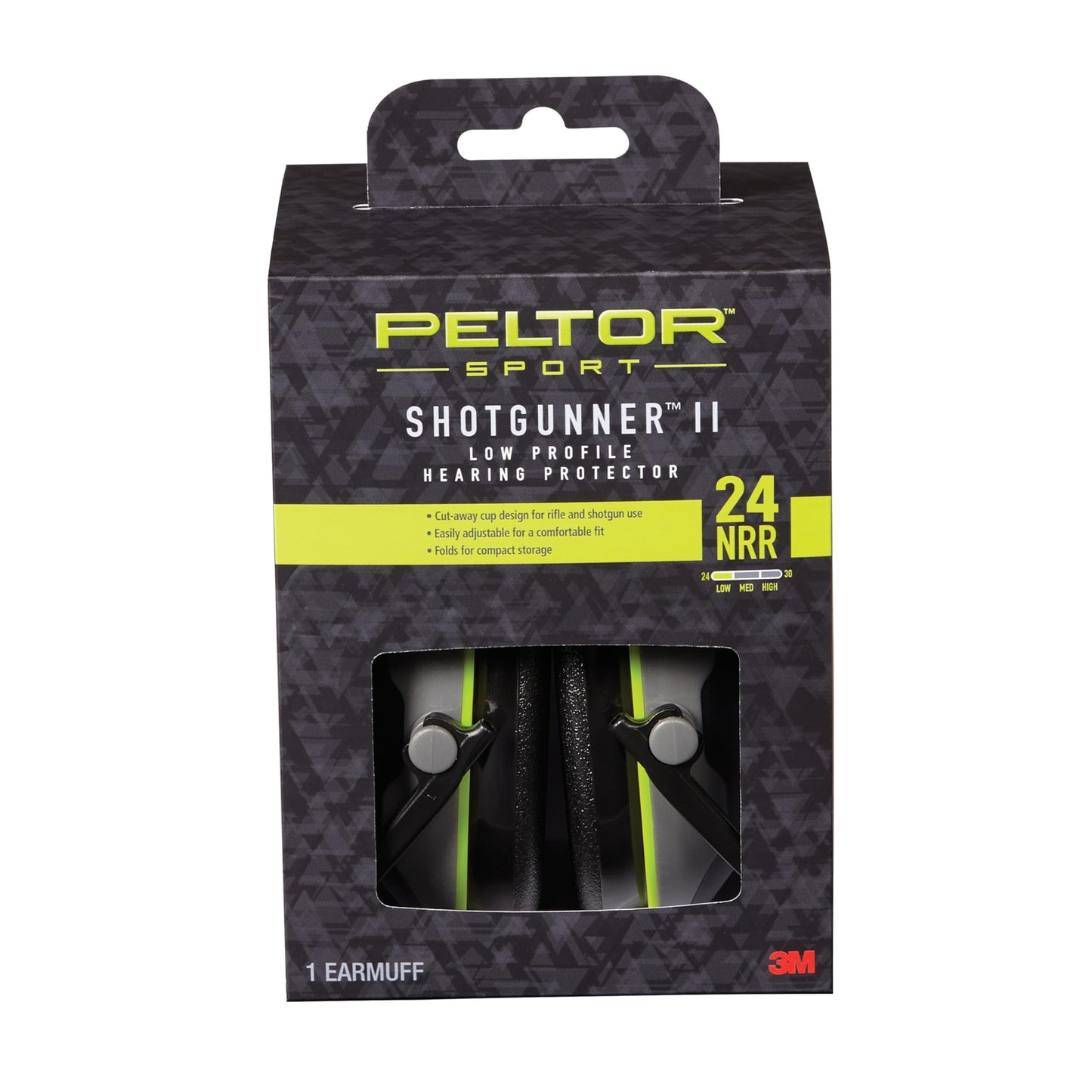 Peltor Sport Shotgunner II Low-Profile Hearing Protector, 1 Pack