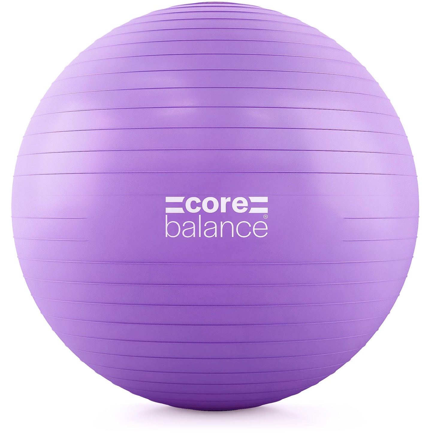 Core Balance Exercise Ball for Workouts, Anti-Burst and Slip Resistant, Swiss Yoga Ball for Pregnancy, Stability, Fitness and Physical Therapy, 4 Sizes, with Pump (29" / 75cm Purple)
