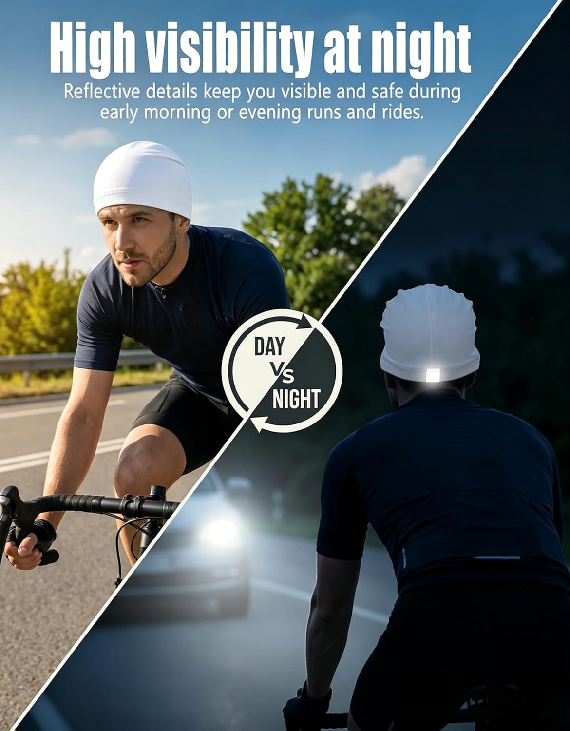 Cooling Skull Cap - Sweat-Wicking Helmet Liner Beanie for Running & Cycling | Unisex Design