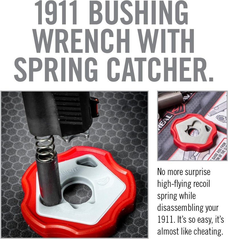 Real Avid 1911 Smart Wrench - Easy Barrel Bushing Removal Tool with Non-Marring Resin | Fits Government & Officer Models