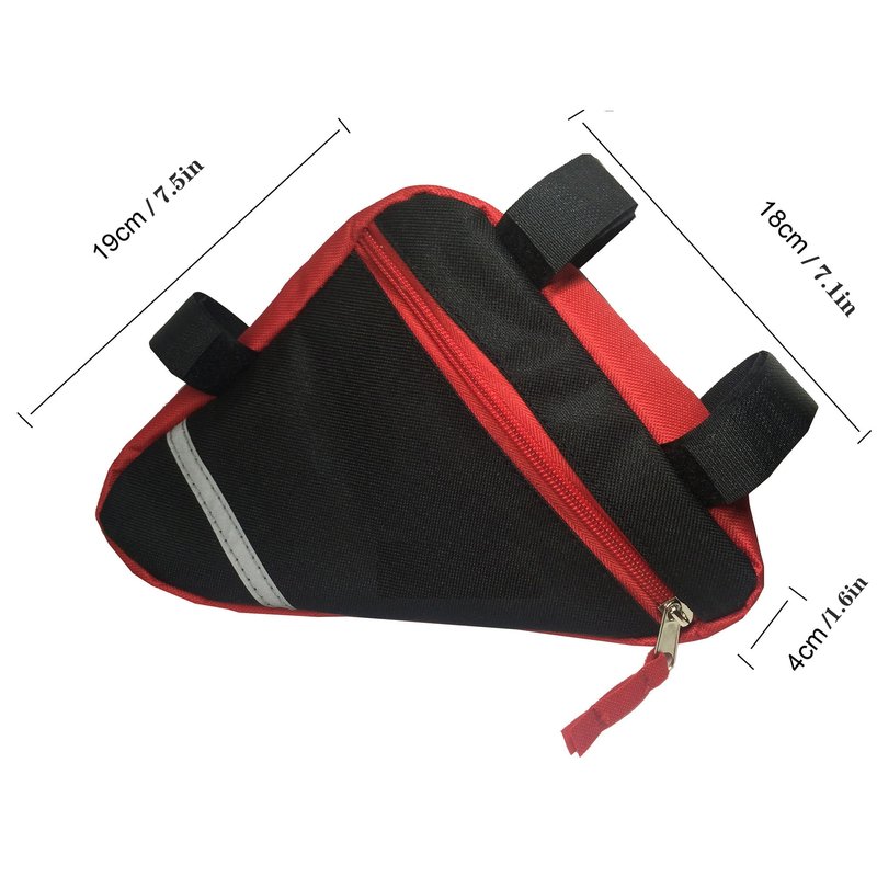 MOOCY Bike Bag, Bicycle Frame Bag,Cycling Accessories Pack for Phone, Wallet, Keys, Tools, Use for Road Bike MTB Commute Bicycle Bike Accessories