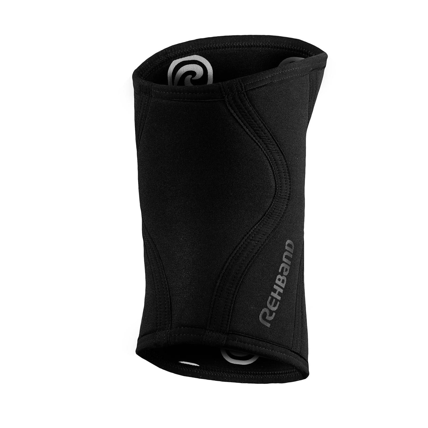 Rehband RX Knee Support for Strength Training & Fitness - 7mm Neoprene Knee Sleeve, Flexible & Non-Slip, Knee Sleeve for Men & Women, Colour:Carbon/Black, Size:Large