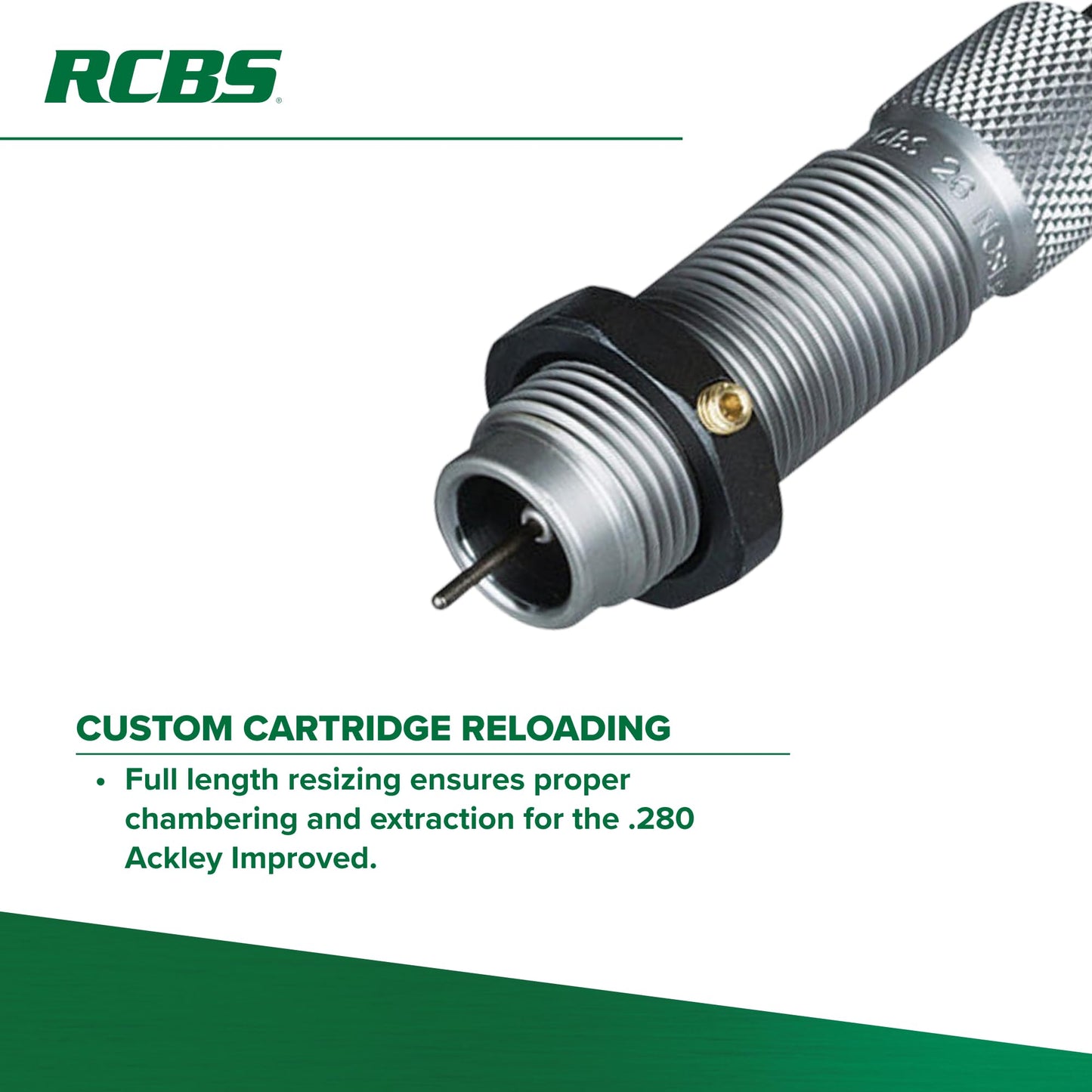 RCBS .280 Ackley Improved F L Die Set