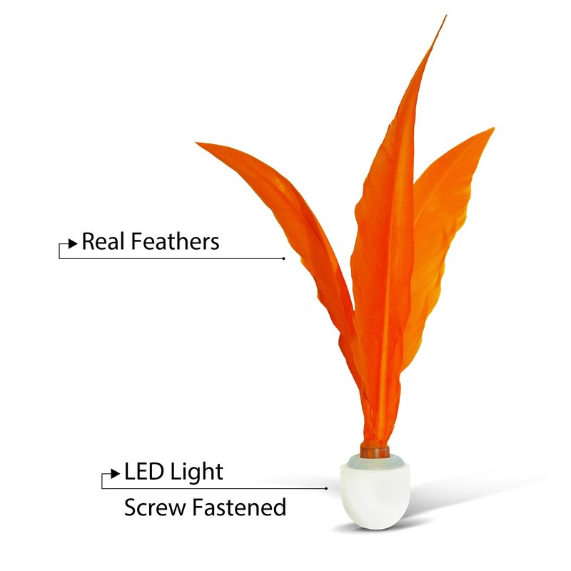 Funsparks Jazzminton Paddle Ball Game LED Birdies, or Light Up Shuttlecock - New and Improved LEDs - Use for Pickle Ball or Any Wooden Paddles for a Fun Night Time Game