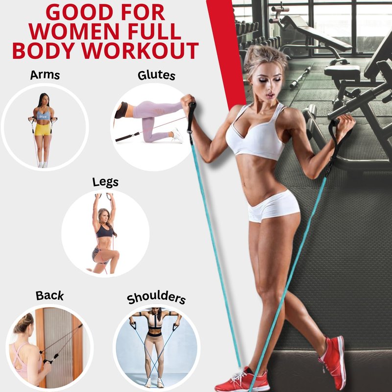 PowerStrides Resistance Bands Set for Men & Women - Best Choice for Full-Body Training, Pull up Exercise and All Kinds of Working Out. Premium Quality with Handles. Ideal for Strength and Mobility.
