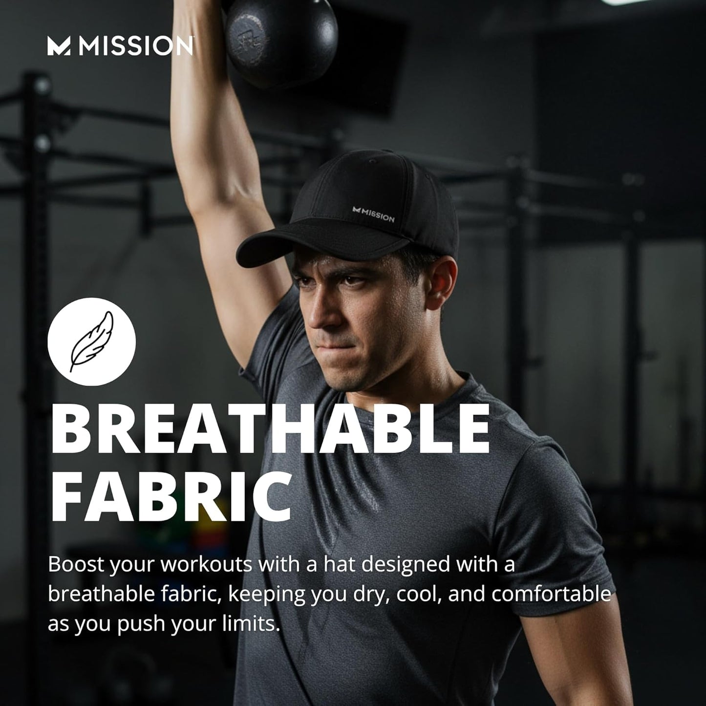 MISSION Cooling Performance Hat - Adjustable Fit | UPF 50 for Running & Outdoor Workouts