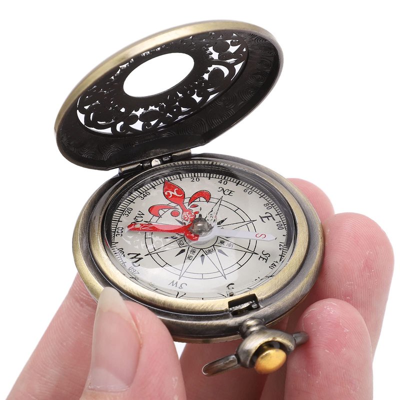 Moofey Compass, Brass Compass, Compas Watch for Outdoor Hiking