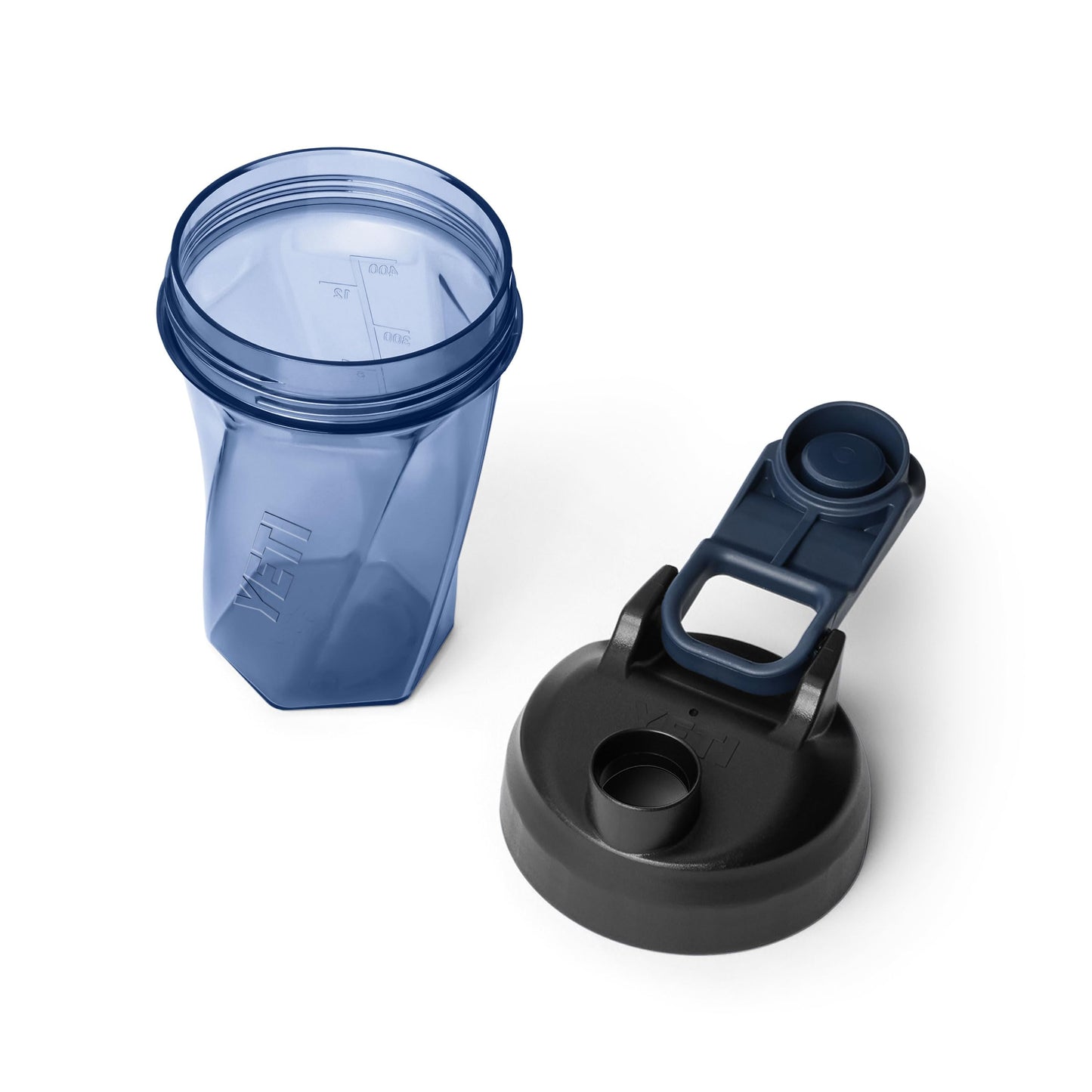 YETI Yonder Helimix Vortex Blender Shaker Bottle Holds up to 20oz | No Blending Ball or Whisk | USA Made | Portable Pre Workout Whey Protein Drink Shaker Cup | Dishwasher Safe, Navy