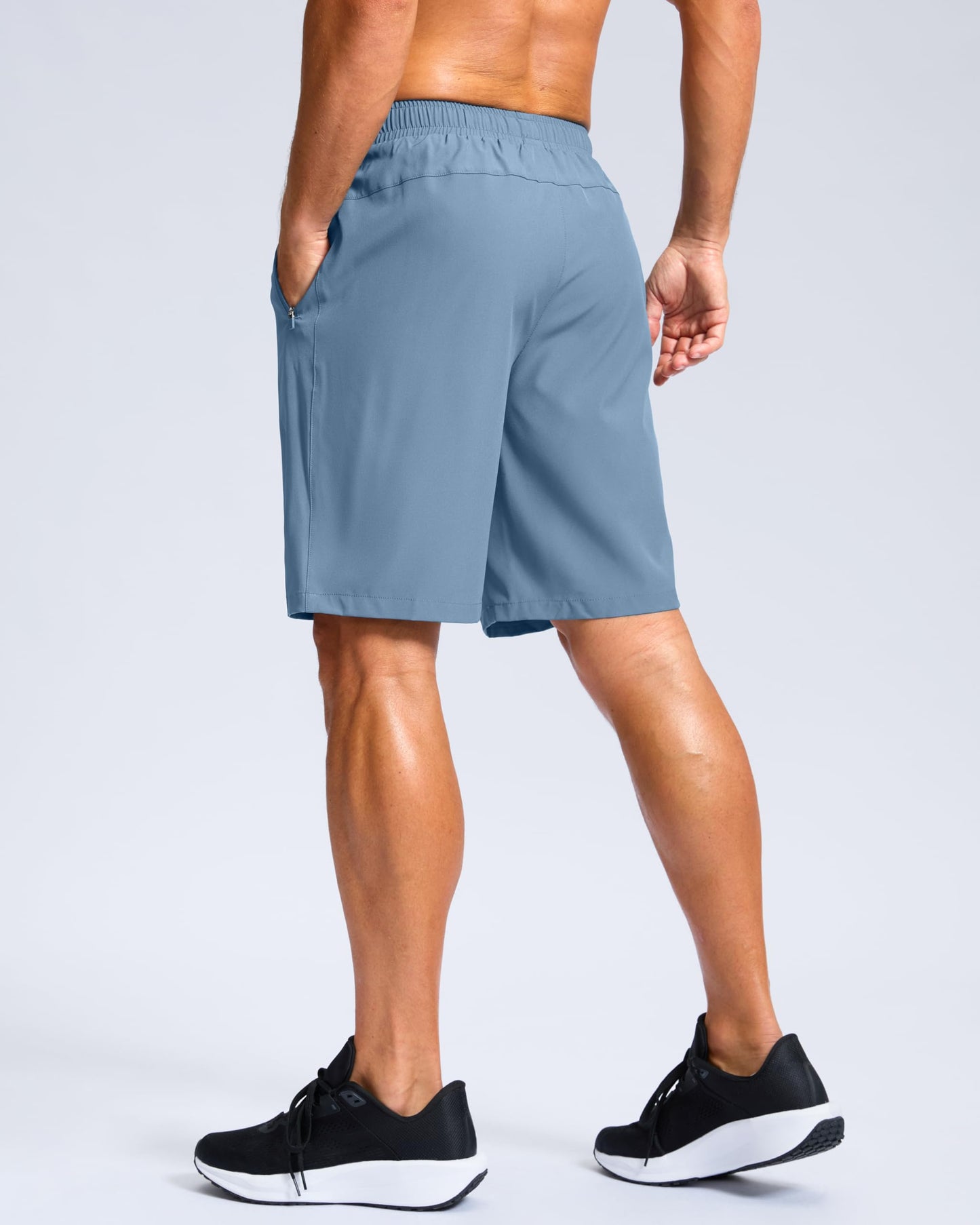 G Gradual Men's Athletic Running Shorts with Zipper Pockets Quick Dry 7"/ 5"/ 9" Workout Gym Shorts for Basketball Hiking(Federalblue,9XXL-New)