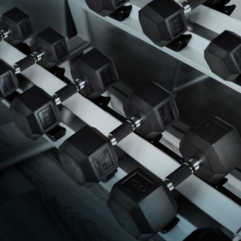 Dumbbell Hex - Rubber Grip - 10lbs - Pair