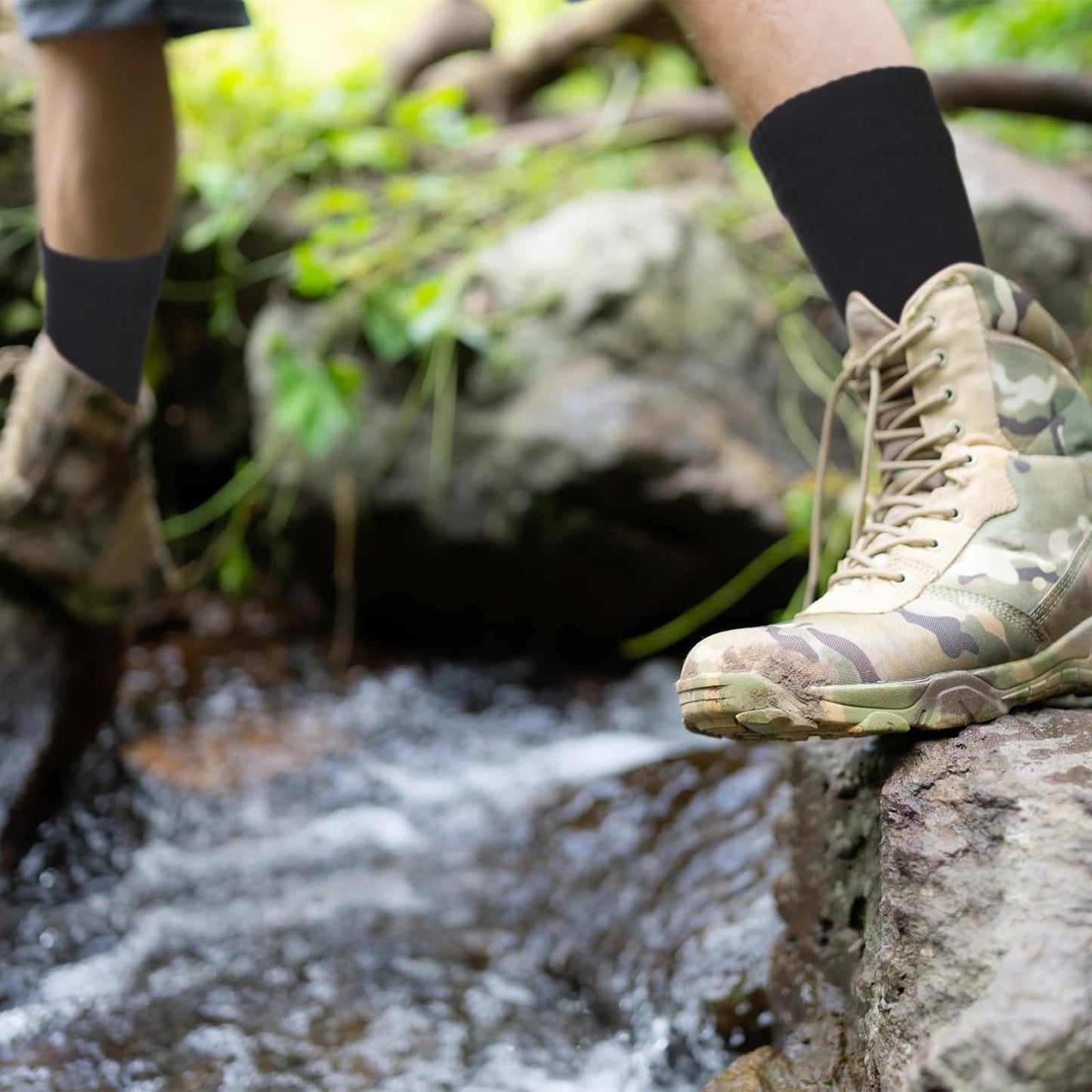 Jeyiour Waterproof Socks for Men & Women - Breathable, Durable, Ideal for Skiing & Hiking | 2 Pairs