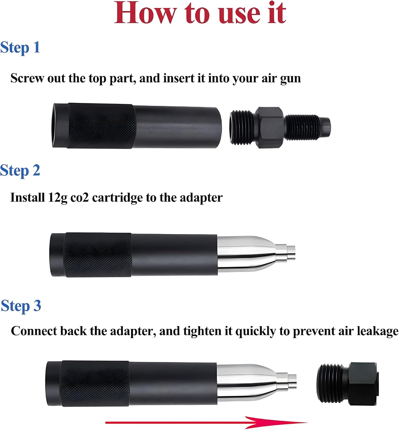 Co2 Cartridges Adapter - Quick Change Holder for Sig Sauer MCX/MPX | 12g Compatible