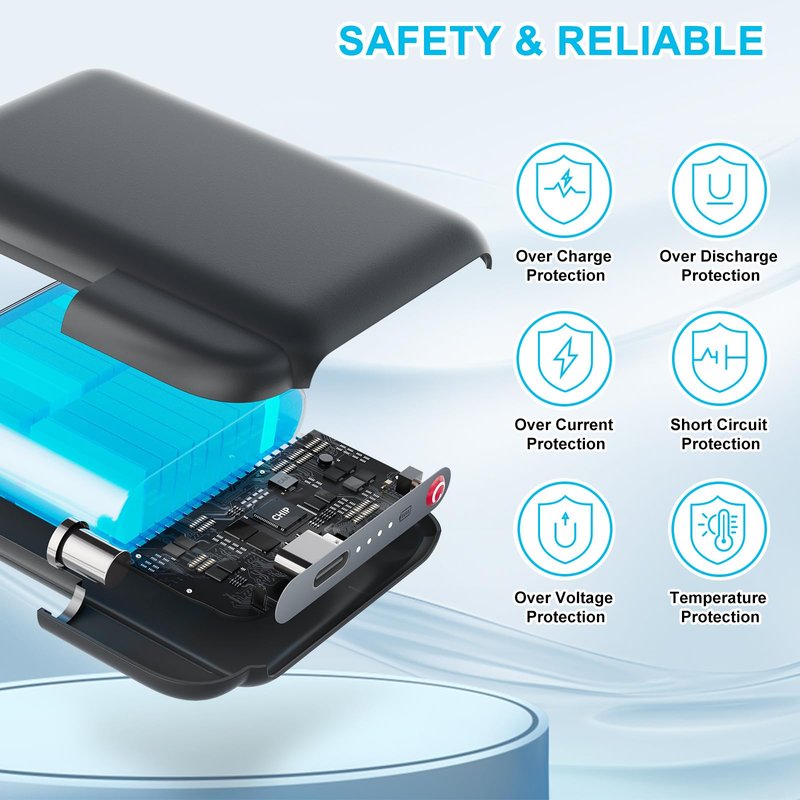 RTDEP 1 Pair Rechargeable Lithium Polymer Battery, 7.4V Replacement Batteries for Heated Socks, Heated Gloves Battery Pack, Heat Slippers Extended Batteries