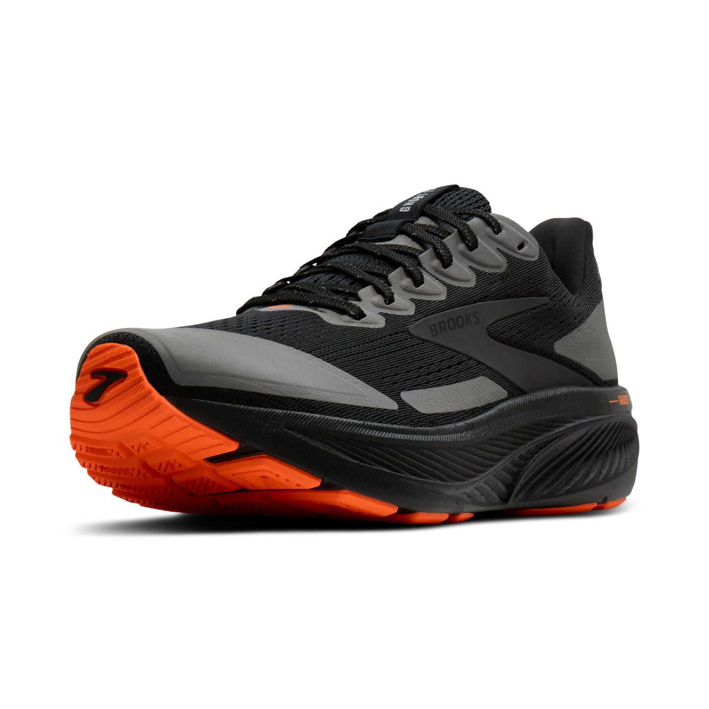 Brooks Women’s Ghost 17 Neutral Running Shoe - Black/Orange - 5 Medium