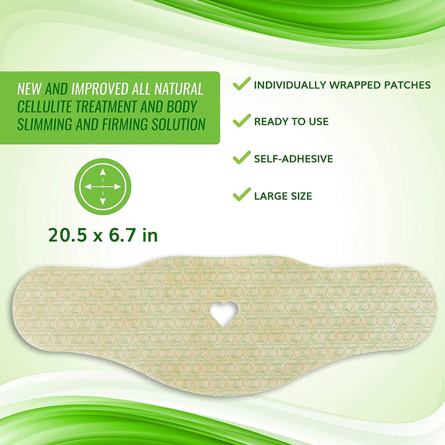 Contouring Moisturizing Body Wrap - All-Natural Cellulite Solution | 10 Wraps