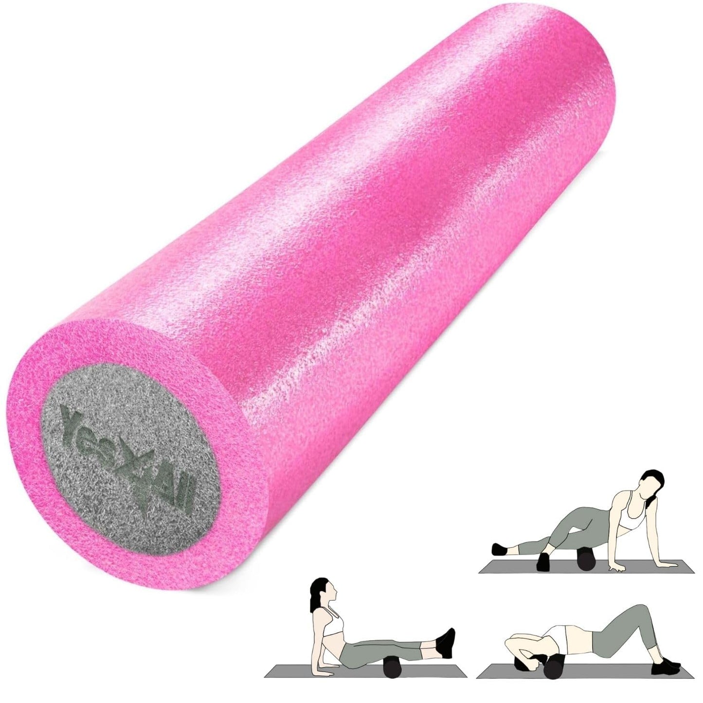 Yes4All Two-Layer Foam Rollers PE for Many Exercises, Improved Workout Efficiency - 18 inches