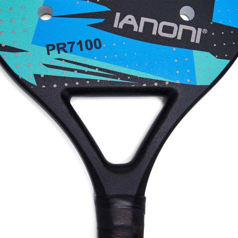 Beach Tennis Paddle Beach Tennis Racket Carbon Fiber with EVA Memory Foam Core Tennis Paddles Set of 2 Paddle and 3 Balls(2Pcs,Green)