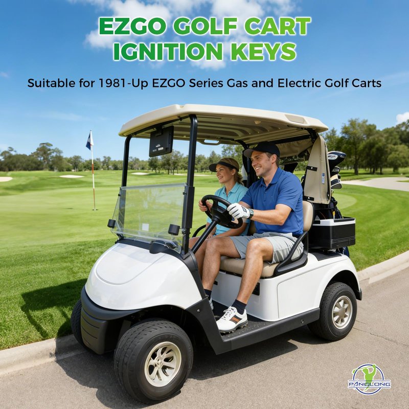 Panglong EZGO Golf Cart Keys 25PCS, EZGO Ignition Golf Cart Key, Fit 1981-UP EZGO TXT RXV Golf Cart, OEM 17063-G01