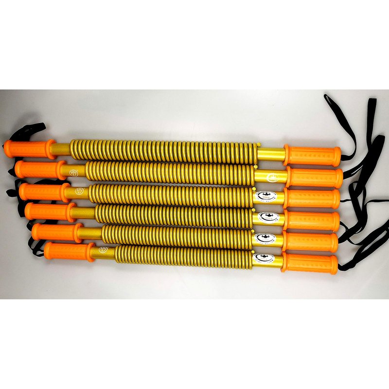 HAOYING Gold Power Twister Bar Arm Shoulder Upper Body Chest Builder Strengthener Spring Exercise Bicep Blaster(110 kg - 242 lbs)