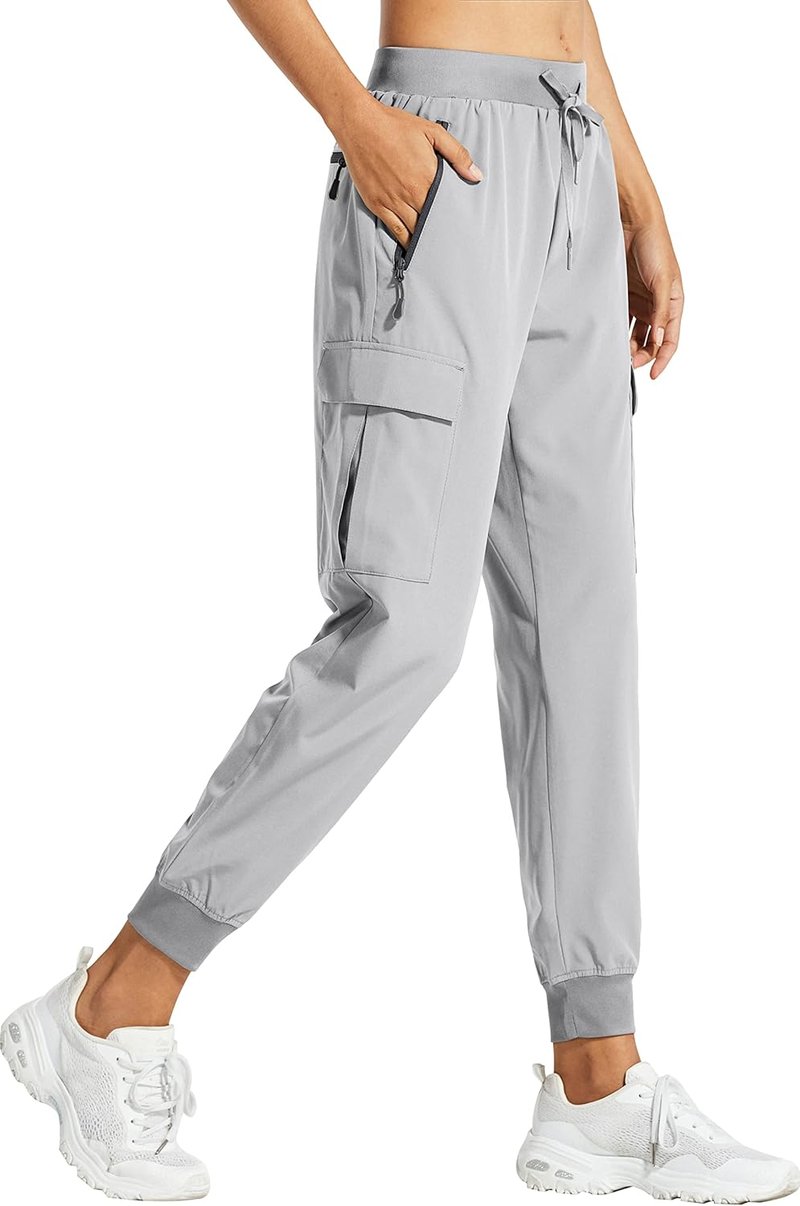 Libin Women's Cargo Joggers - Lightweight Quick-Dry Hiking Pants for Athletic Travel | Casual Comfort