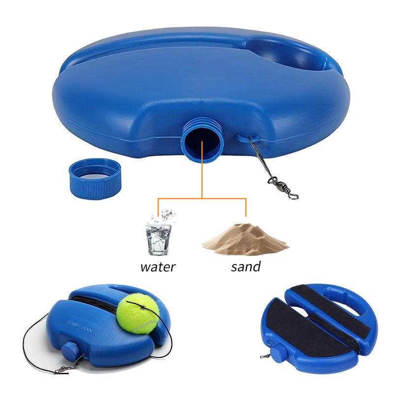 ZUFUMI Tennis Trainer Rebound Ball with 2 String Balls, Tennis Pro Trainer, Portable Tennis Training Equipment, Tennis Rebounder Kit - Ideal for Beginners Sport Exercise