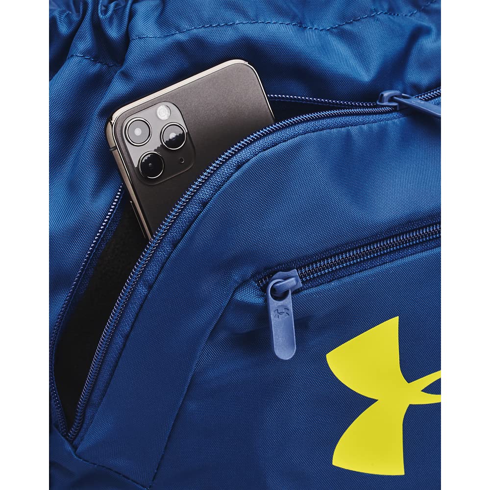 Under Armour Unisex-Adult Undeniable Sackpack, (471) Blue Mirage/Starfruit/Starfruit, One Size Fits Most