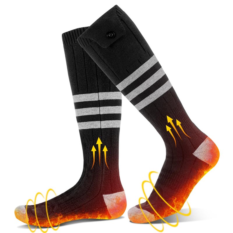 Heated Socks for Men Women, Rechargeable Electric Heated Socks Up to 8H, Washable Warm Socks for Winter Hunting Outdoor Working Skiing Hiking Cycling Camping Fishing
