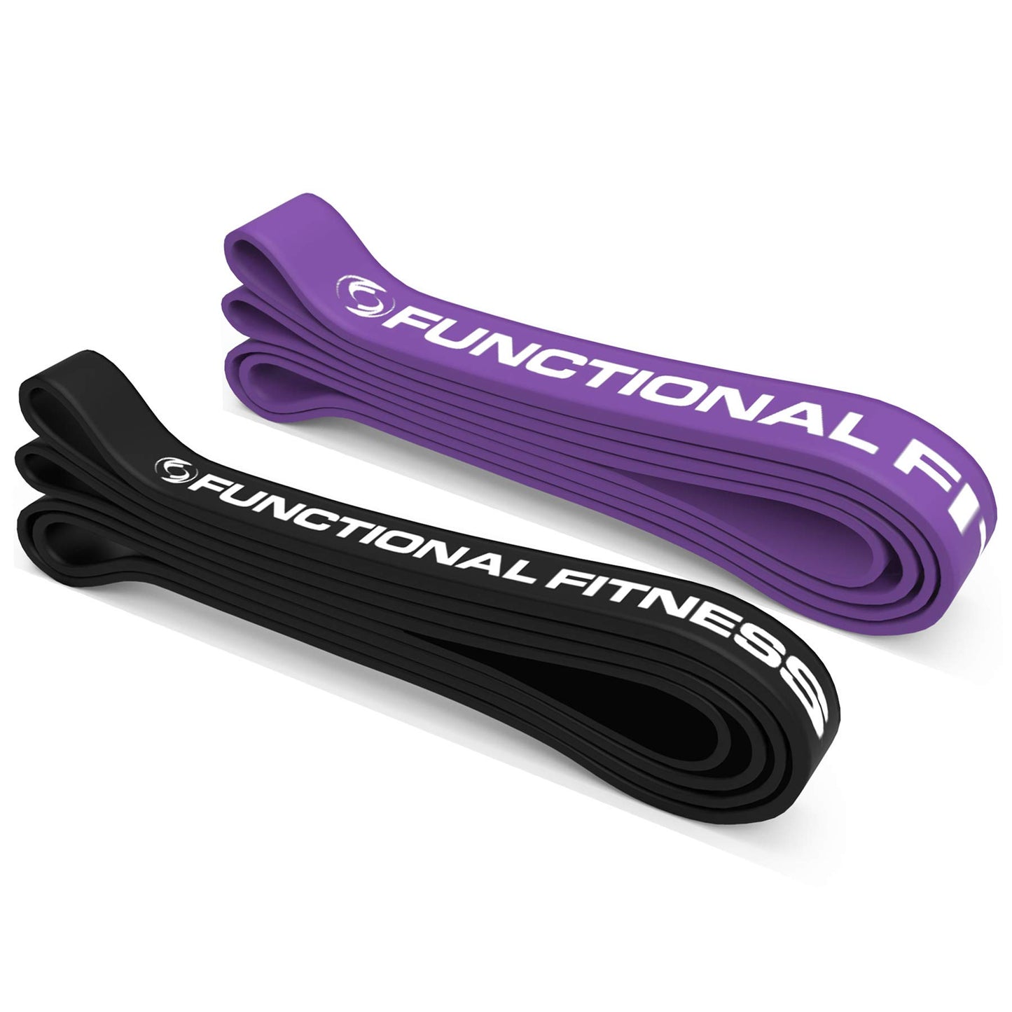 Functional Fitness Pull Up Assist Resistance Bands | Heavy Duty Loop Exercise Bands for Powerlifting, Mobility, and Stretching | Travel Friendly Resistance Bands for Workout | Combo Pack of 2