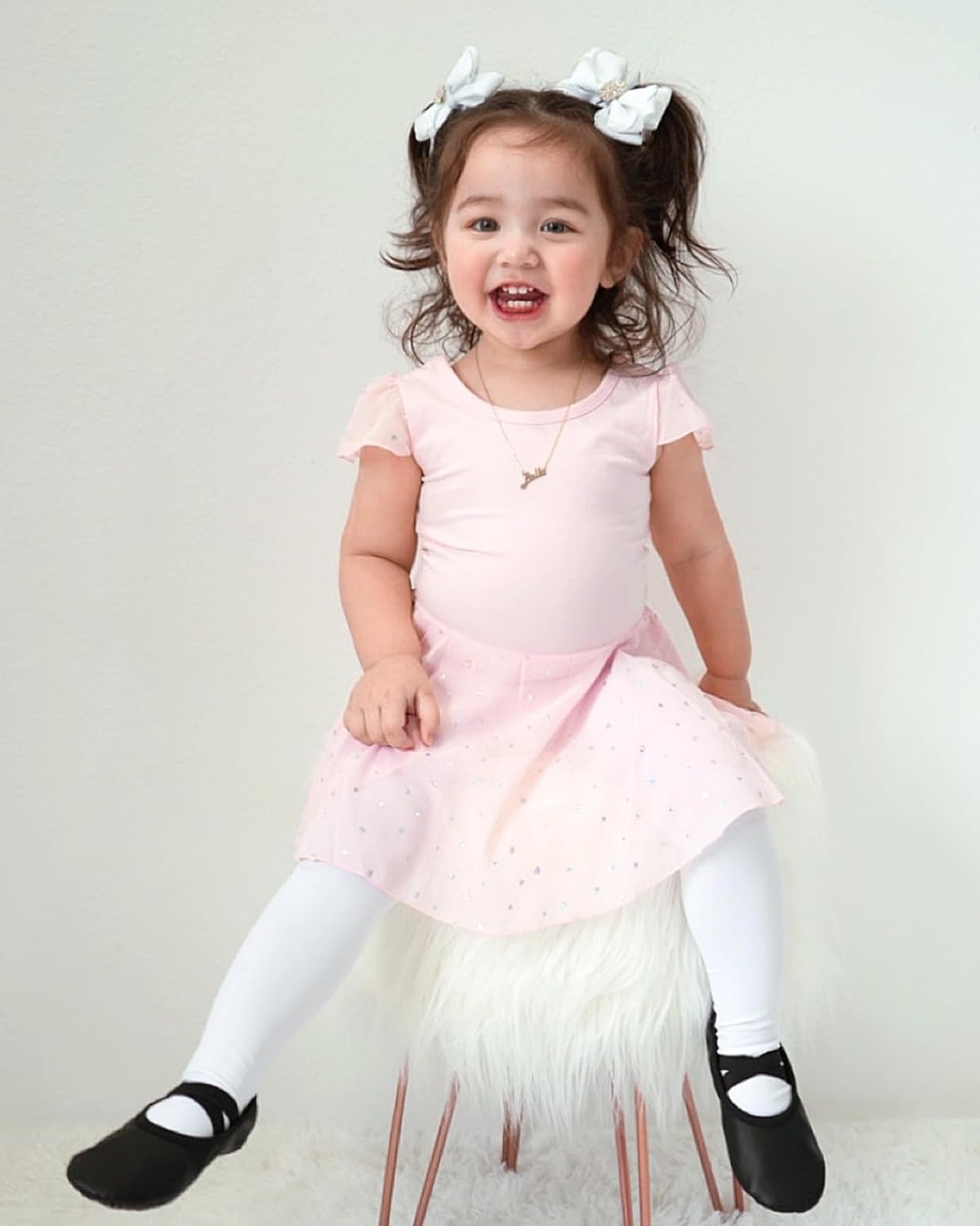 Ultra Soft Pro Dance Tights for Girls | Ballet Footed Design - Toddler to Big Kid Sizes
