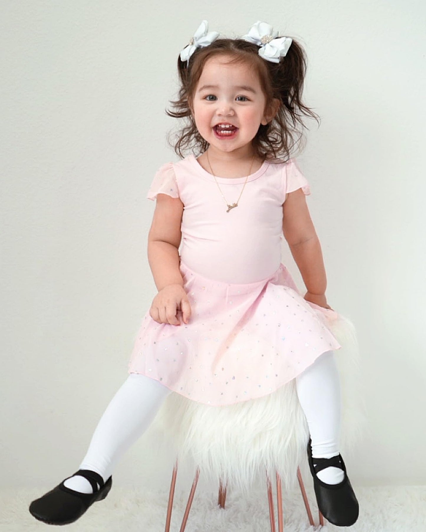 Stelle Girls' Ultra Soft Pro Dance Tight/Ballet Footed Tight(Toddler/Little Kid/Big Kid),2BP+WT,S