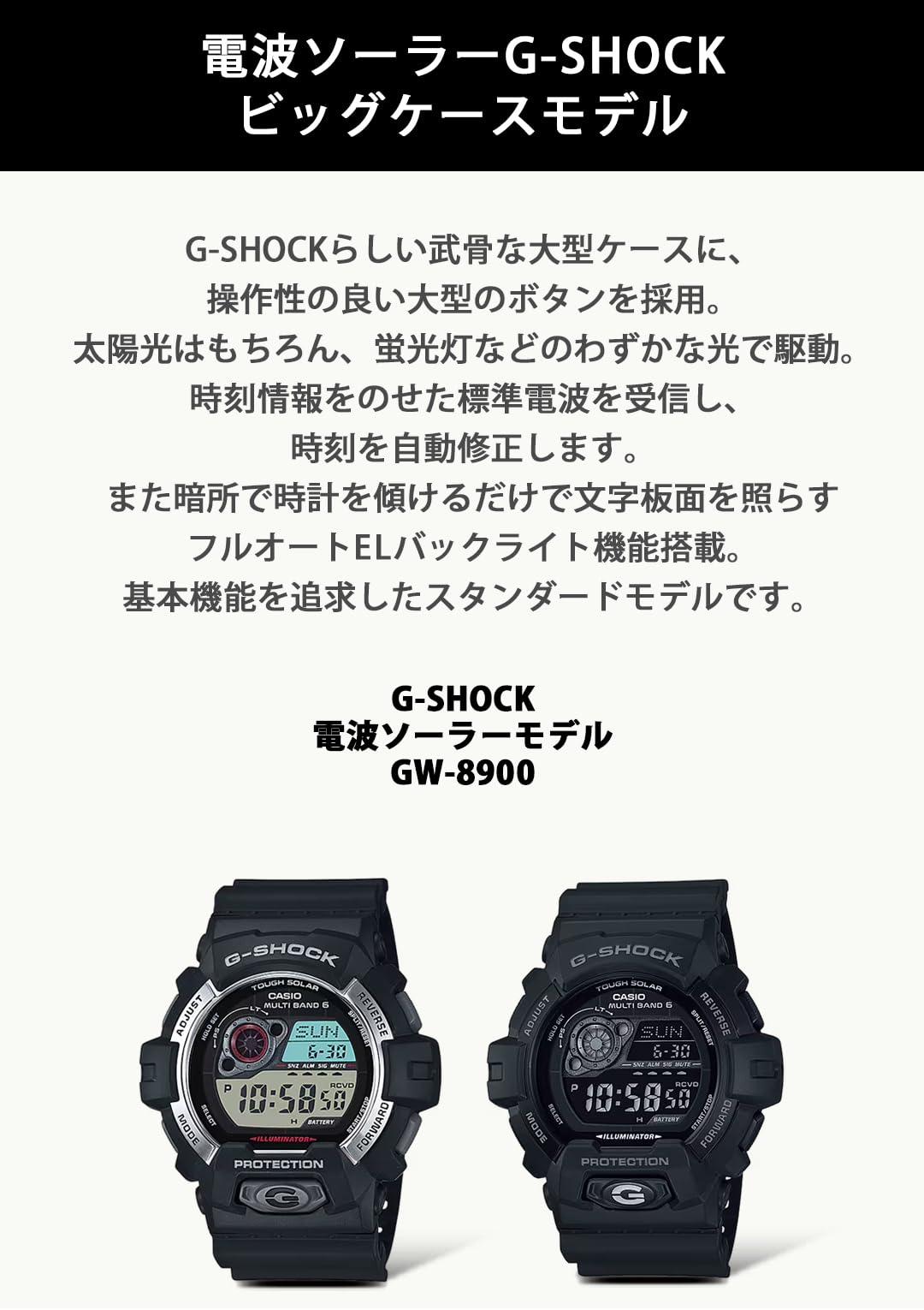 CASIO Men's Wristwatch G-SHOCK Multiband 6 GW-8900-1JF 2011 Model [JAPAN]