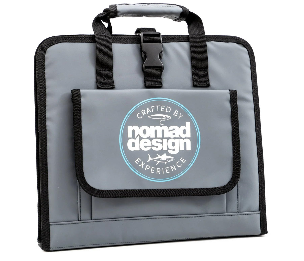 Nomad Design Jig Wallet - Fishing Lure Organizer with Hook Mesh Storage System, 12 individual mesh pockets Waterproof Jig Storage Bag