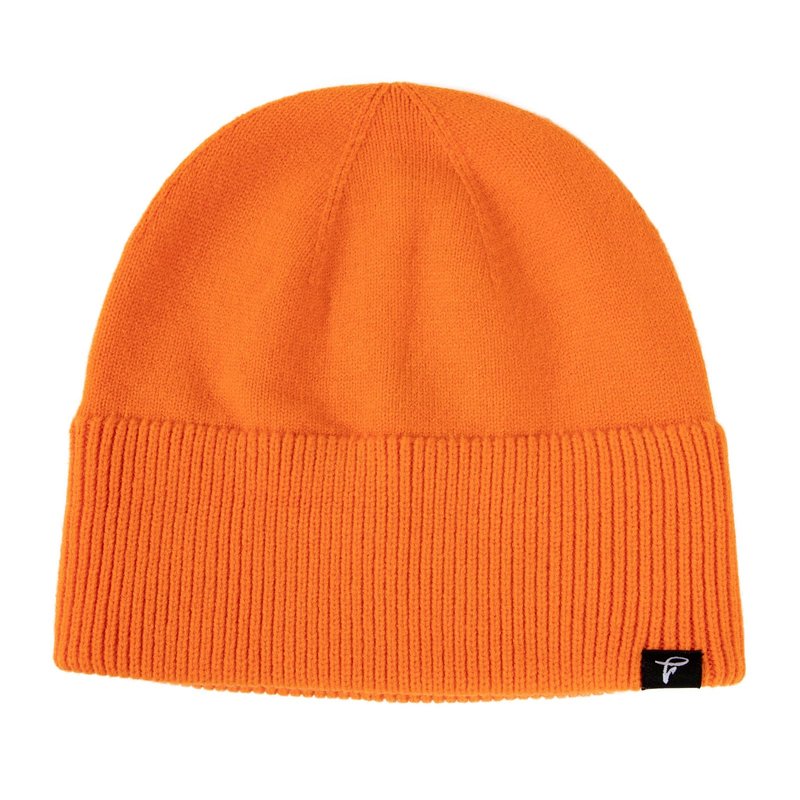 Comhats Short Fisherman Beanie Hats for Men Women – Soft Stretchy Knit Cuffed Beanies, Unisex Small Beanie Trawler Style for Fall Spring Outdoor, Christmas – Burnt Orange M/L