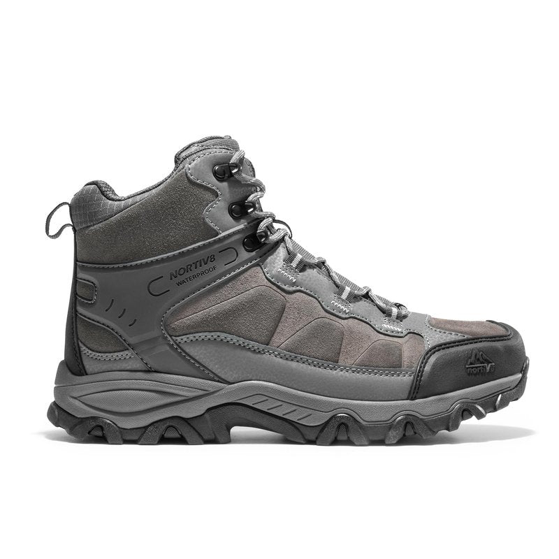 NORTIV 8 Men's Waterproof Hiking Boots Outdoor Mid Trekking Lightweight Mountaineering Shoes Paladin,Size 10.5,Dark Grey,JS19004M