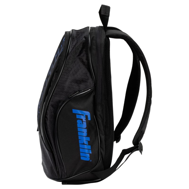 Franklin Sports Junior Pickleball Backpack - Deluxe Competition Pro Pickleball Paddle Bag for Gear + Equipment - Compact Men's + Women's Backpack for Paddles, Balls + Accessories