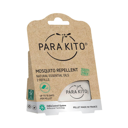 PARA'KITO Refill Pellets for Mosquito Repellent Bracelets | w/Citronella Oil, Peppermint Oil, Essential Oils | Beach, Travel, Hiking & Camping Accessories | 2 Refills (15 Days Each)