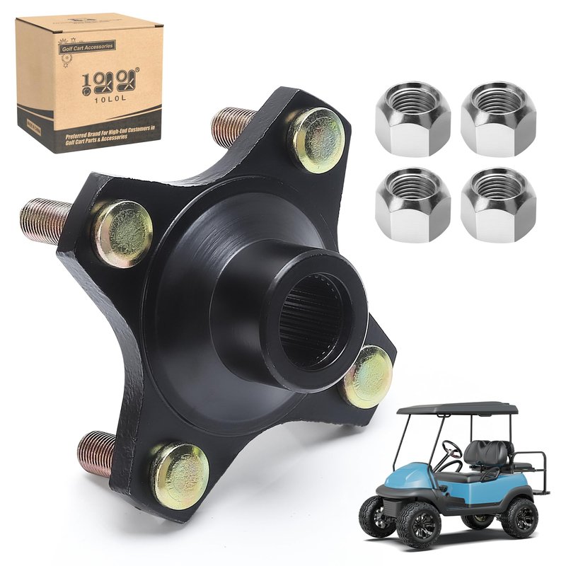 10L0L Golf Cart Rear Wheel Hub Assembly for Club Car Precedent, Carryall, Fits Subaru, Model EX40 Engine, Precedent, Model Year 2015-2019 Replaces OEM 103995001, 1039950-01