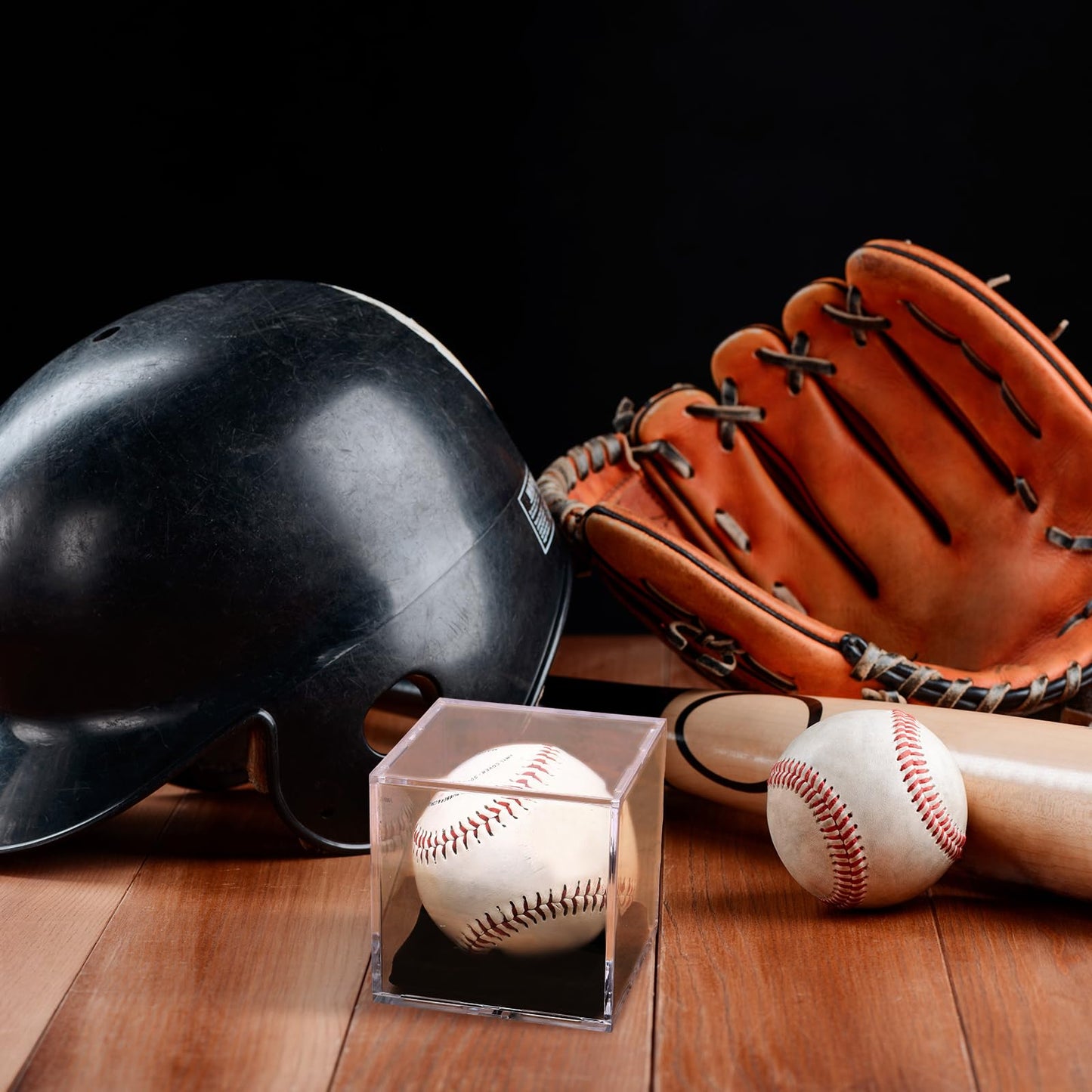 Kigley 18 Pack Baseball Display Cases Bulk, UV Protected Acrylic Boxes with Protective Foam Inserts, Clear Baseball Display Cases for Official Size Memorabilia Balls