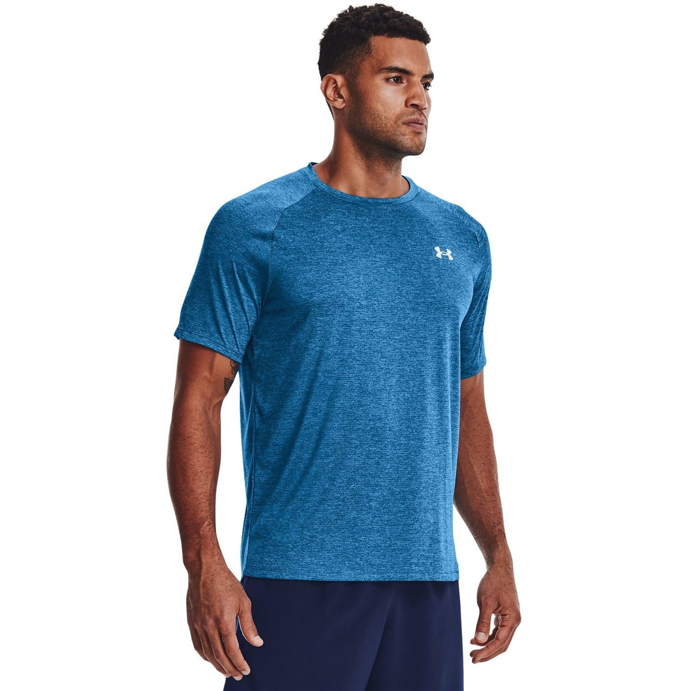 Under Armour Men's Tech 2.0 Short-Sleeve T-Shirt, Cruise Blue (899)/White, Medium