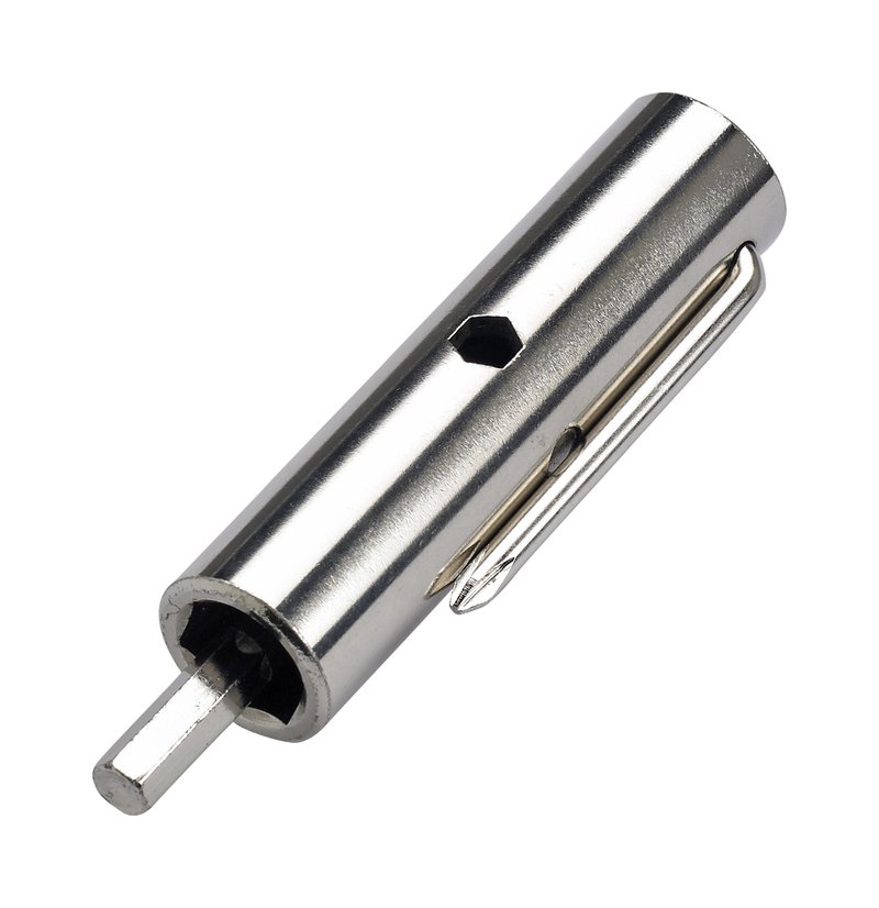 RADECKAL Compact Pocket Skate Tool- T Tool All in One Skate Tool for Skateboards, Longboards, Mini Skateboards, and Cruisers- Collapses to a Compact Size to Fit in Your Pocket (Silver)