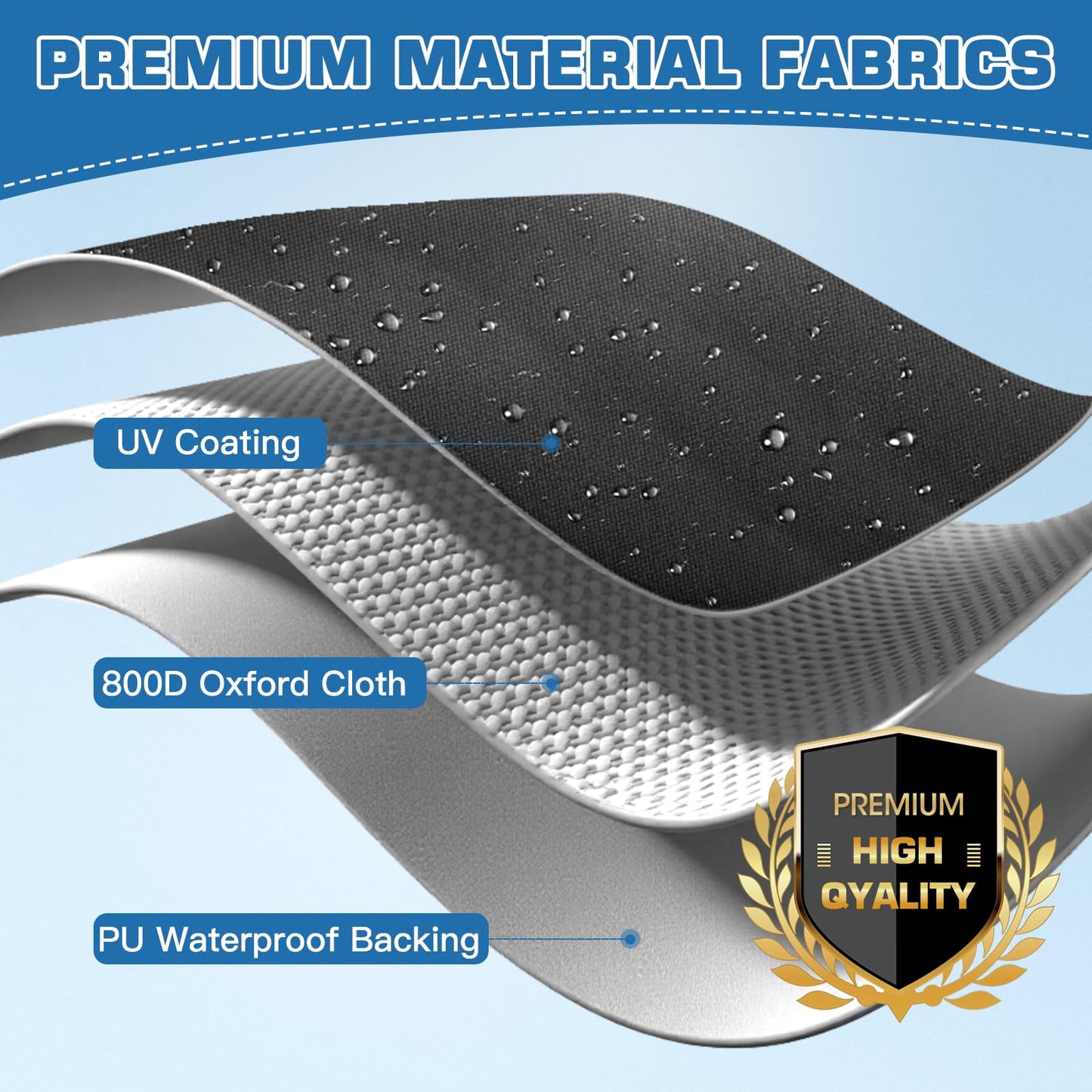Mionovity Bass Boat Cover 16-18.5 ft, 800D Canvas Heavy Duty Waterproof Boat Cover 16 17 18 Foot（16' 17' 18.5' with Motor Cover, Fits V-Hull,Fishing,Runabout Bowrider Boat
