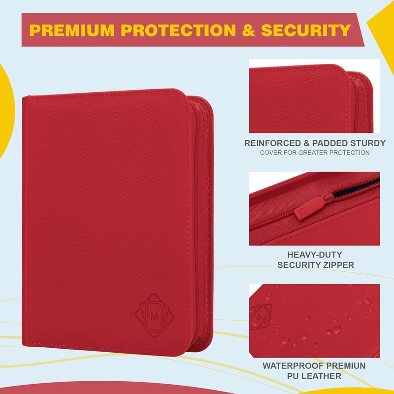 Toploader Binder - 4-Pocket Trading Card Album for MTG & Sports Cards | Holds 128 Cards with Double-Sided Pockets
