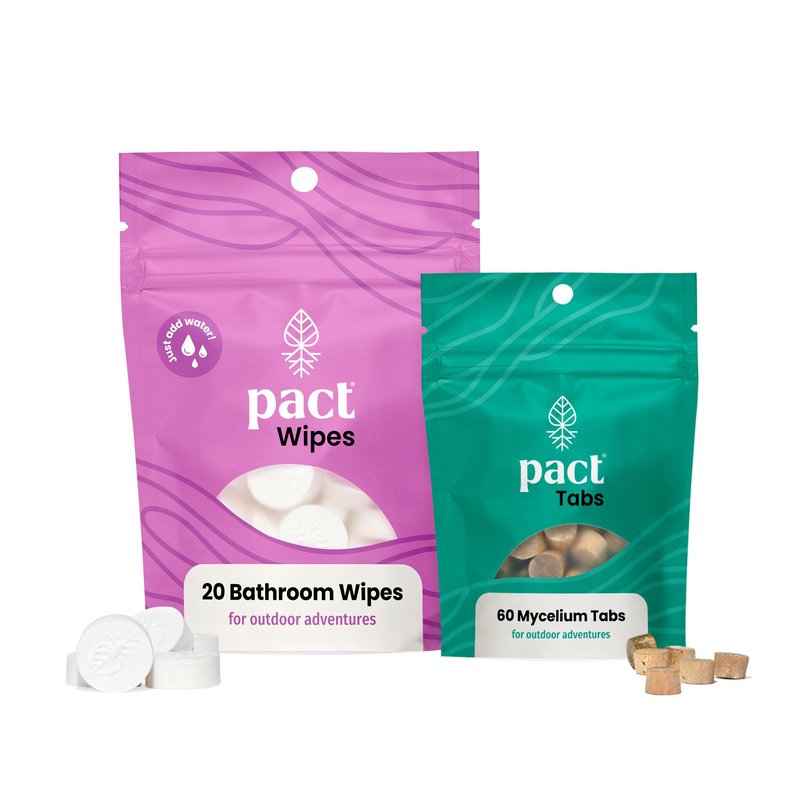 PACT Ultra Lite Bathroom Kit - Bathroom Kit for Trail Running, Mountain Biking, Hiking and Bikepacking - Ultralight Outdoor Gear