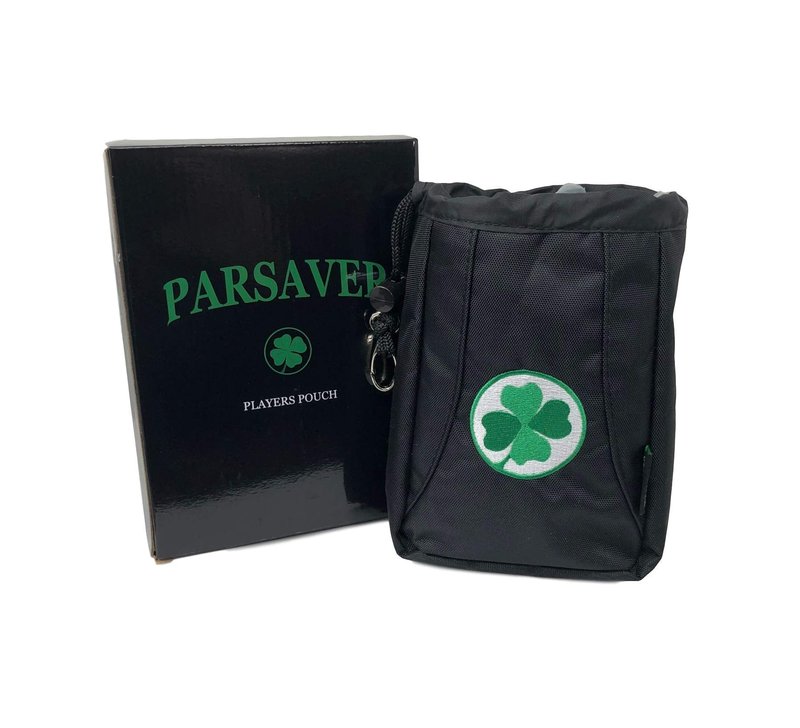 Players Clover Valuables Pouch - A Must Golf Accessories Bag - Safely Store Your Wallet Jewelry Watch Golf Tees Divot Tool and Golf Ball Markers (Green Clover)